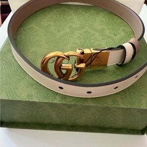 Gucci GG Marmont reversible leather belt NWOT